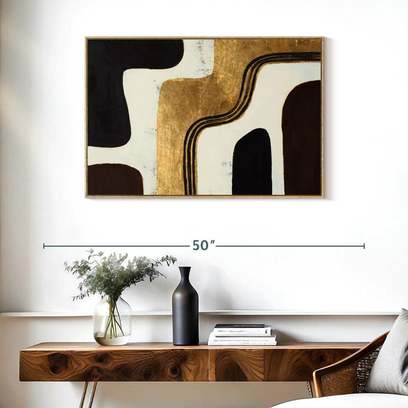 Afrique rétro, Cadre flottant en bois naturel, 37 po x 25 po
