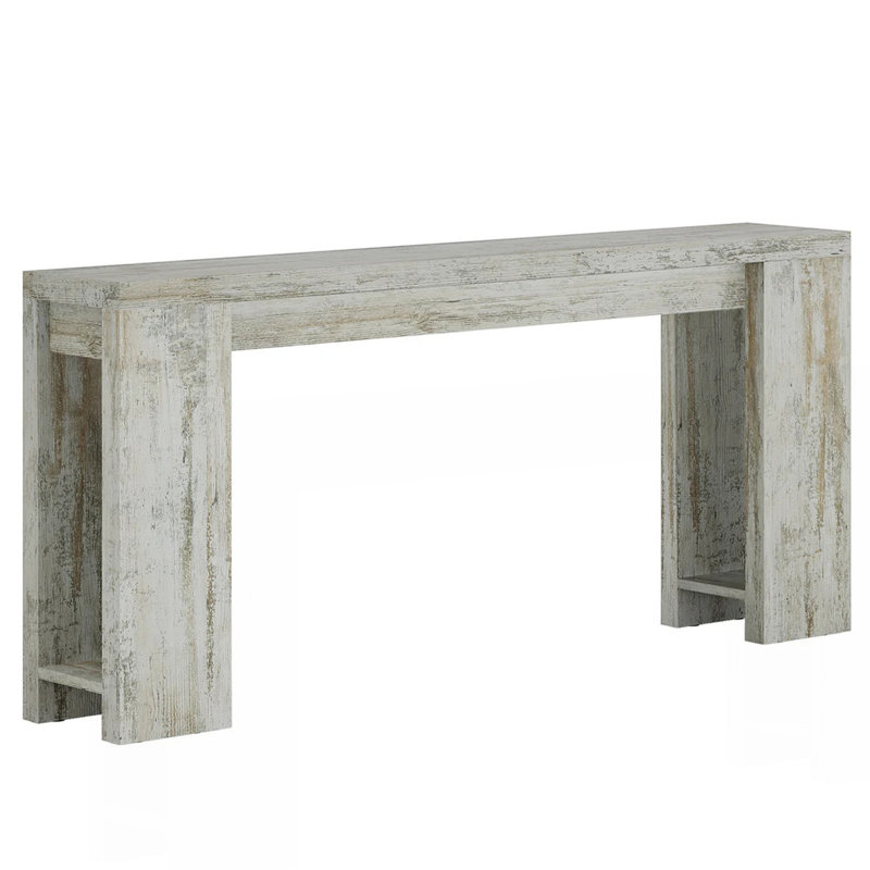 Wooden Entryway Table,Console Table,Sofa Table, White
