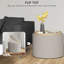 Table basse avec repose-pieds HOMcom