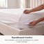 Ensemble de draps-housse en satin de coton 100% biologique Delara certifié GOTS, agrafe longue 400TC, doux et respirant-103975750-88065259