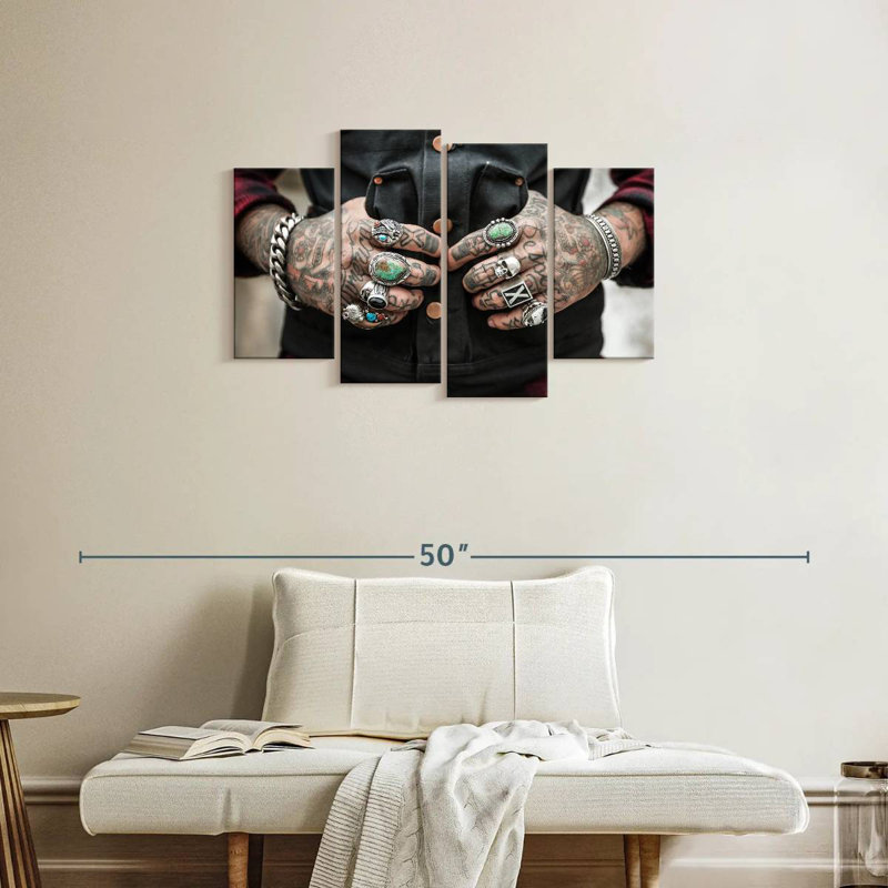 Senne Tattoos, 22" H x 36" W