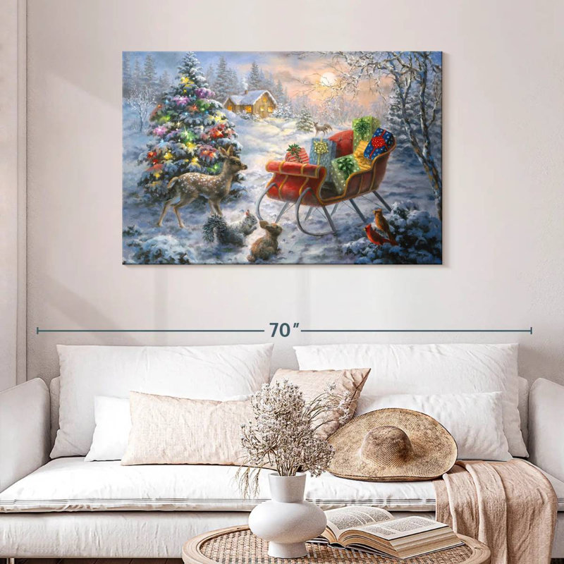 C'est la nuit avant Noël, H 30 po x l 45 po
