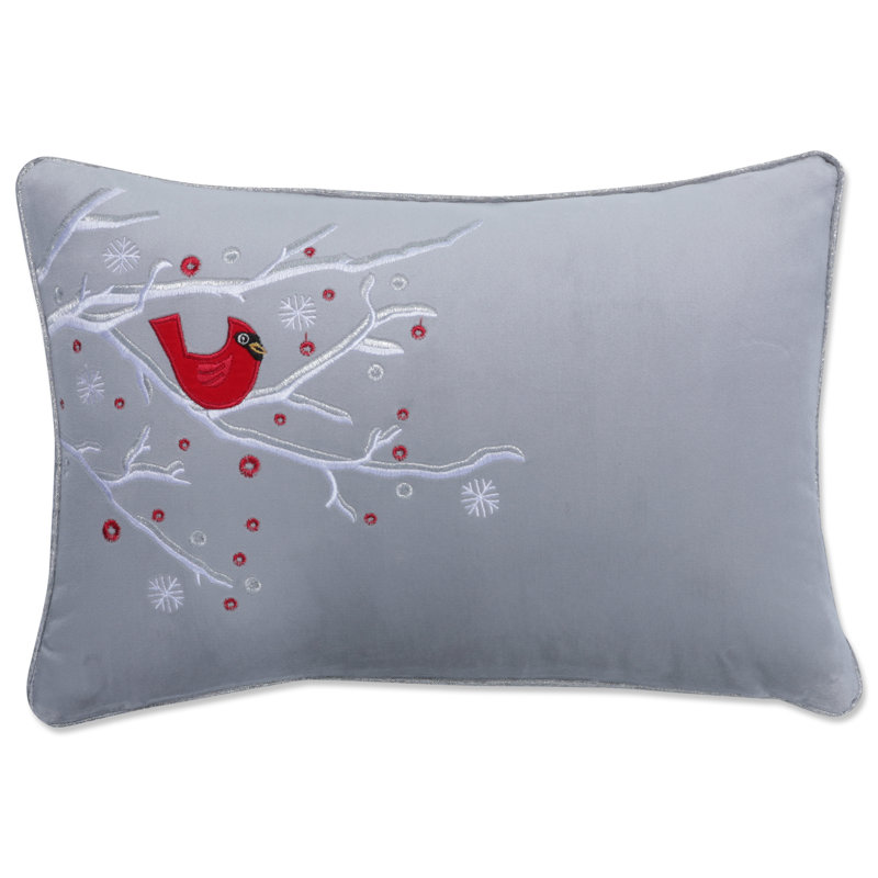 Coussin Velvet Christmas Cardinal