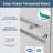 44-48 In. W X 72 In. H Double Sliding Framed Shower Door With Nano-Coated Clean Tempered Glass In Brushed Nickel-124825622