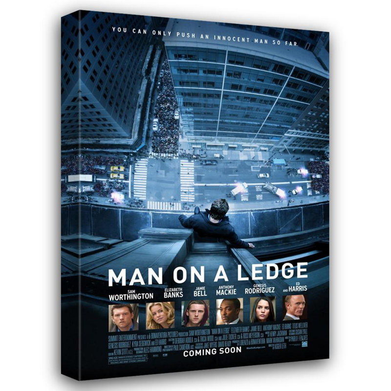 «Man on a Ledge», H 40 po x l 27 po