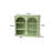 27.56"Glass Doors Modern Two-Door Wall Cabinet With Featuring Three-Tier Storage For Entryway Living Room Bathroom Dining Room,Wall Cabinet With Characteristic Woven Pattern,Green-1284385478