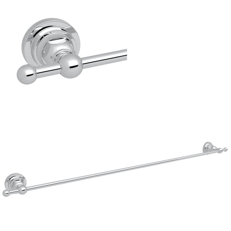 San Giovanni™ 24" Towel Bar, Polished Chrome, 2.08" H x 26.08" L x 2.36" D