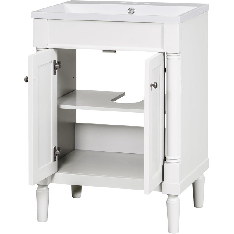 Armoire de rangement moderne à 2 niveaux pour salle de bain