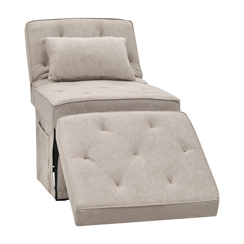 Canapé-lit pliant multifonctionnel avec dossier réglable et coussin