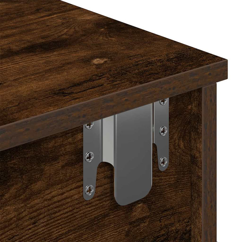 112-9 Wall Mounted Shelf, Smoked oak