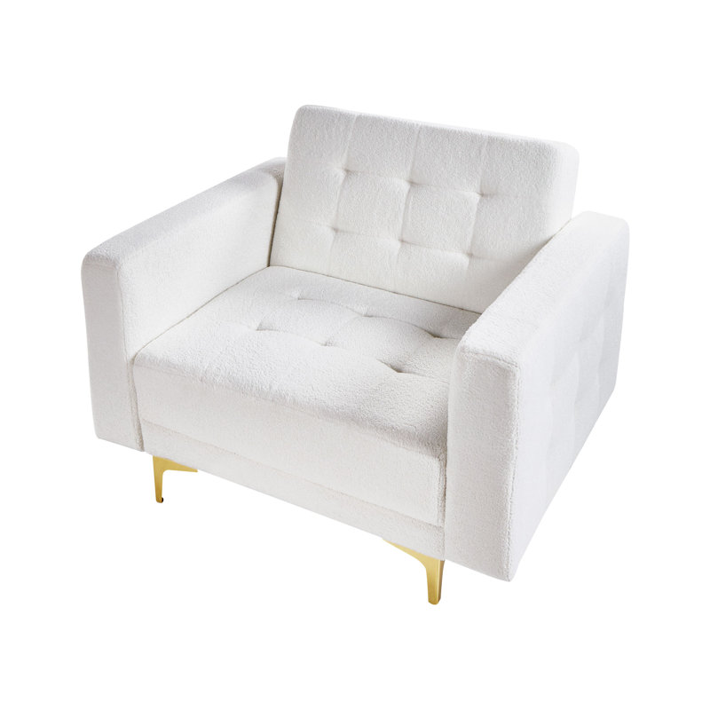 Aberdeen Upholstered Accent Chair, White
