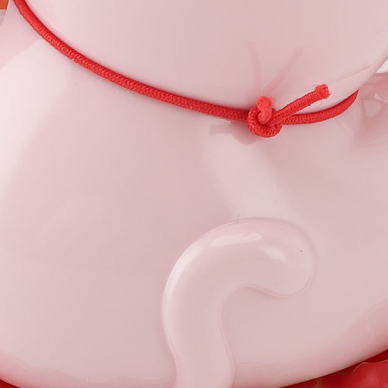 Ornement en forme de bras chanceux en forme de bras ABS à énergie solaire à induction pour la maison, cadeau de pendaison de crémaillère rose