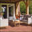 Sustainable Deck Tiles Set for Various Outdoor Spaces, Rust and Weather Resistant-111837112