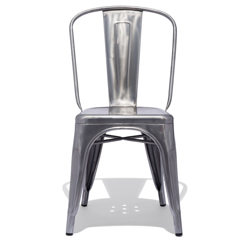 Chaise de patio empilable Hakana, Métal industriel