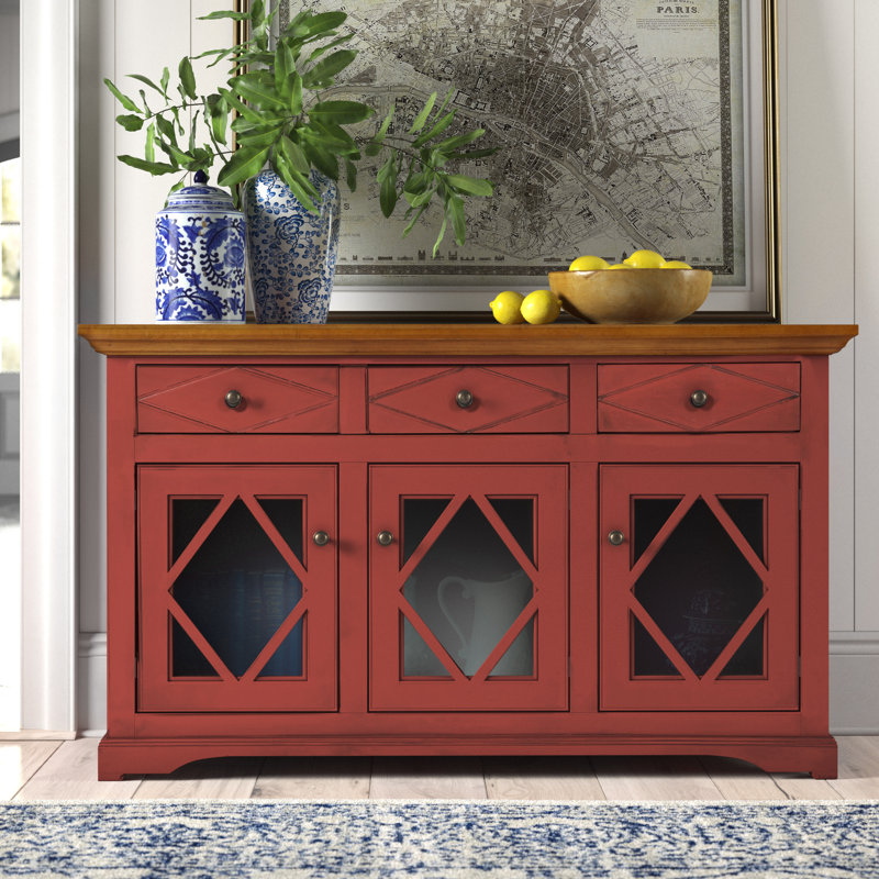Alzahra 54.5'' Sideboard, Havana Gold, Burnt Cinnamon