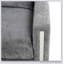 Fauteuil gris en polyester
