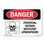 Potential Oxygen Deficient Atmosphere  Aluminum Sign 10" X 7"