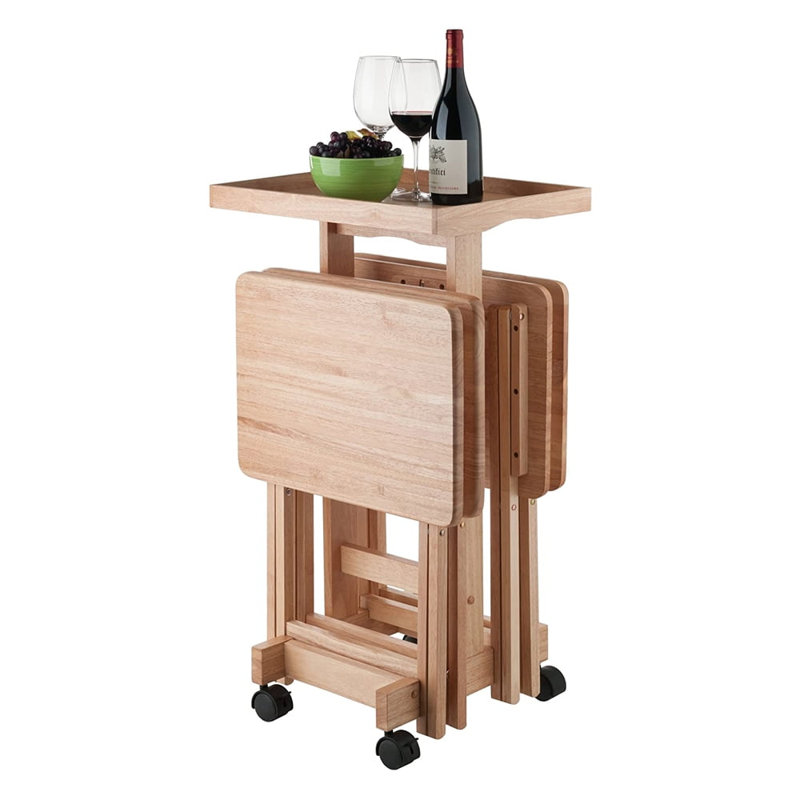  6-PC Snack Table Set Natural