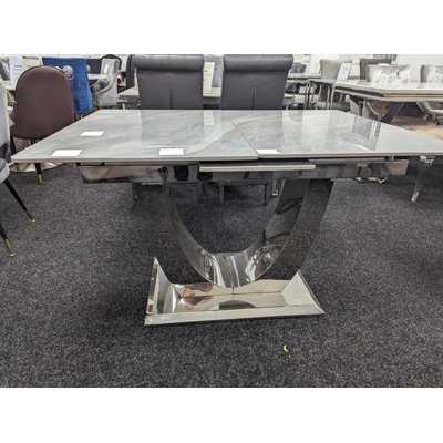 Chanella Extendable Metal Base Dining Table
