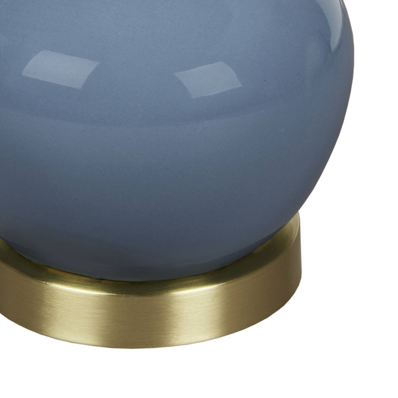 Lampe de table en céramique Zazie Genie, Bleu