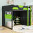 Full Loft Bed with RGB LED, USB Charging, and Adjustable Desk-2114839587