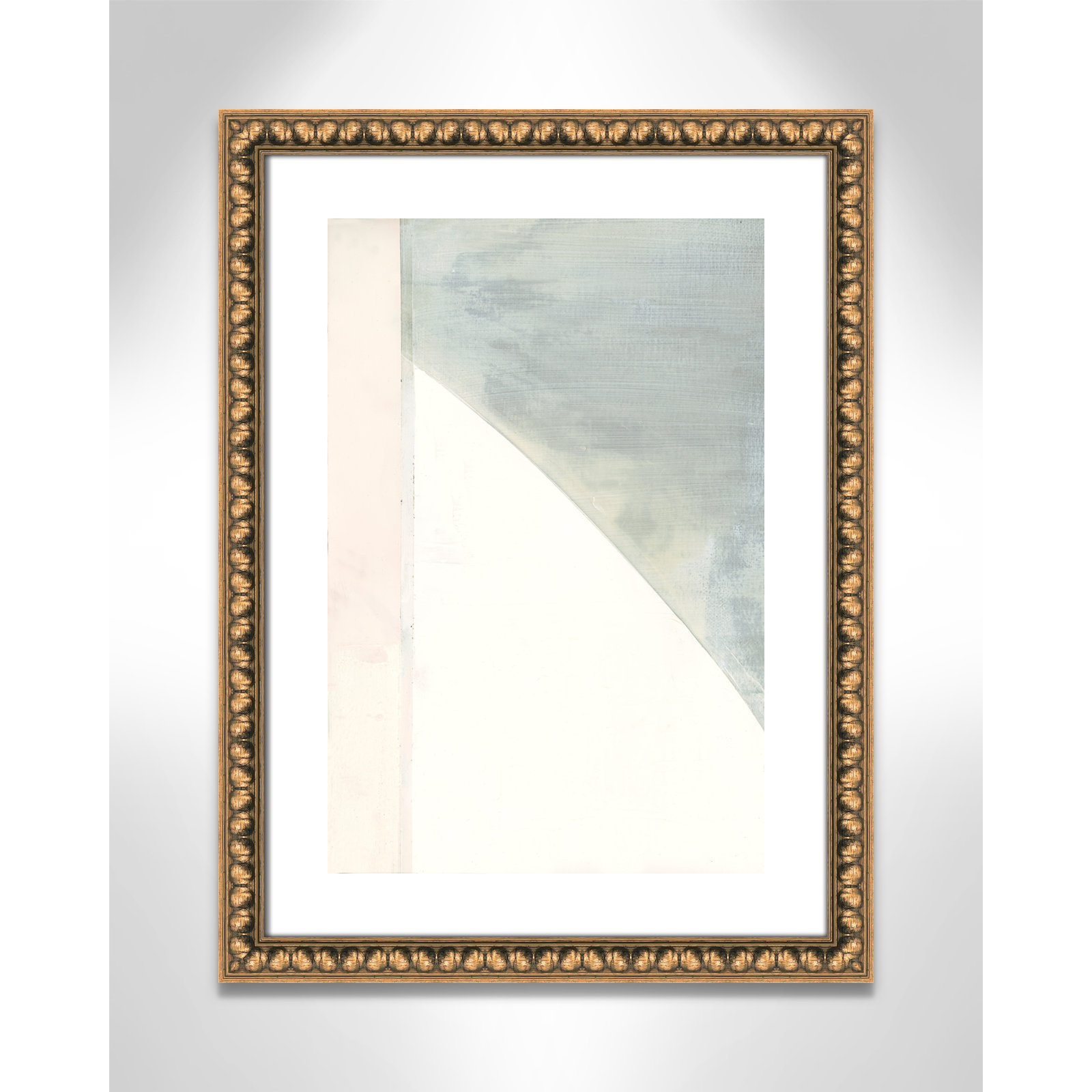 In Neutral I - Painting Print, Gold Bead Framed Paper, 23" H x 17" W x 1.13" D