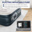 Matelas gonflable gris et blanc avec matelas gonflable à pompe intégrée-925398216