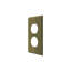 Deltana SWP4752CR003 Switch Plate, Double Outlet in PVD Polished Brass-1362607052