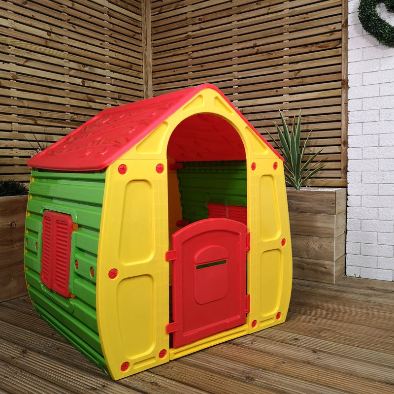 Samuel Alexander 90cm W x 102cm D Plastic Playhouse with Kitchen