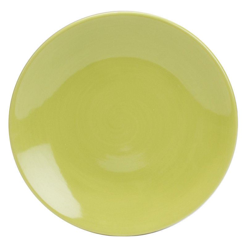 Assiette plate 11 po Wolfe, Citron