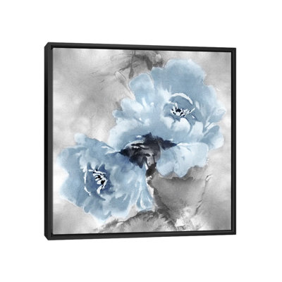 «Flower Bloom on Silver II» par Jesse Stevens, reproduction sur toile tendue sur châssis