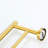Bathroom Towel Rack  5 Pieces  - Brushed Gold Aluminium Strong And For Bath, Bed, Laundry, Kitchen Simple Install Procedure 5 Piece Material , Rust- Bedroom, Easy To Up-1294950434