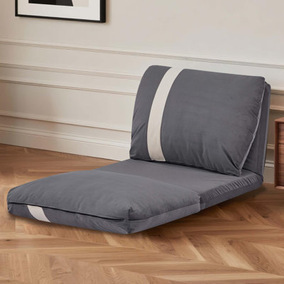 6-speed Adjustable Backrest Modern Corduroy Fabric Floor Sofa Bed