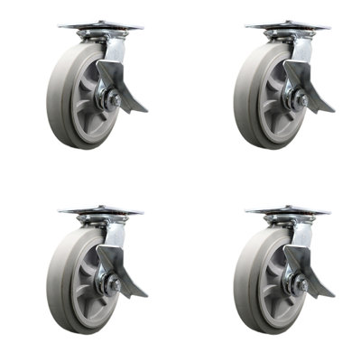 Heavy Duty Thermoplastic Set with Ball Bearings and Brakes
