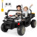 4 Wheels 24V Ride on Dump Truck Toys 2 Seater Kids Ride On UTV Car with Remote Control,Electric Dump Bed