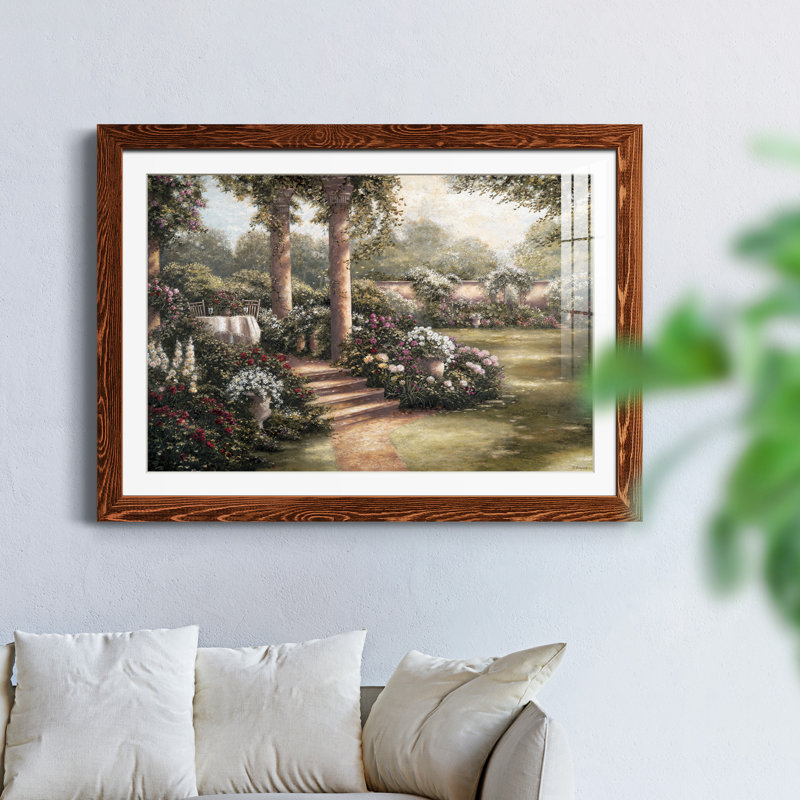 Rose Garden I - peinture encadrée, Érable, H 37,5 po x l 27,5 po x P 1,5 po