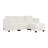 Maeoma Modern Reversible Linen Sectional Sofa Couch with Ottoman, L-Shaped Modular Convertible Sofa-446842078