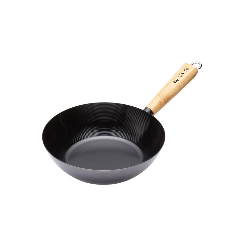 World of Flavours Oriental 25cm Non-Stick Carbon Steel Wok