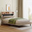 Isenberg Vella Upholstered Bookcase Platform Bed-122462497-122462496
