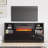 Bhhatu 68'' W High Gloss TV Stand with 35.6'' Fireplace-551682044