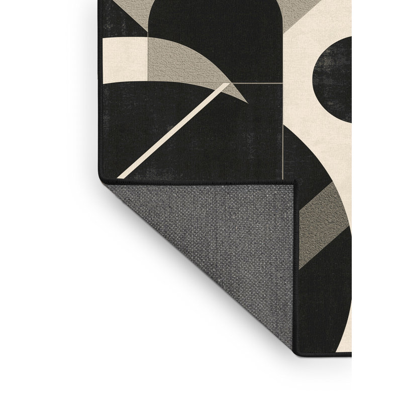 Tapis gris moelleux moelleux de style moderne Mid-Century Eberhard, 8 x 12