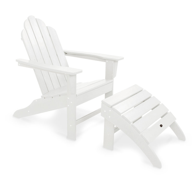 Ensemble 2 pièces POLYWOOD Long Island Adirondack, Blanc