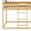 Lit superposé en bois avec tente-1690159086