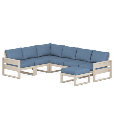 TREX Outdoors Eastport 5 - Person Outdoor Seating Group with Cushions