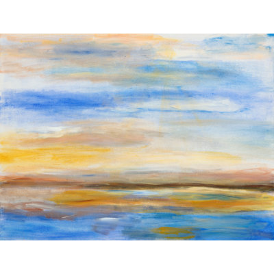 Blue Seascape Print Canvas
