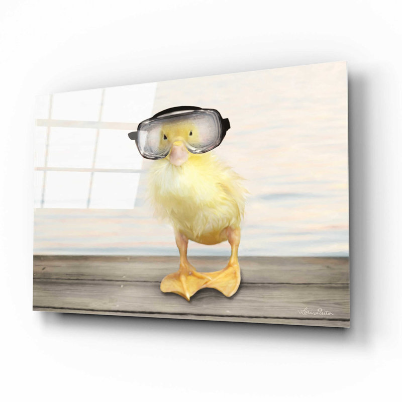 «Diving Duck» par Lori Deiter - impression sans cadre, H 12 po x l 16 po x P 0,13 po