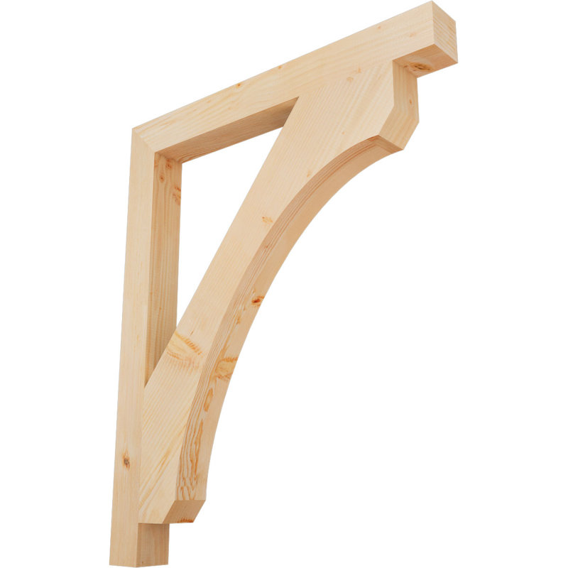 Support en bois rustique Legacy Block, Sapin de Douglas, Lisse, H 46 po x l 3,5 po x P 38 po