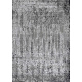 Hand-Knotted High-Quality Silver and Gray Area Rug