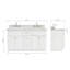 Ensemble de meuble-lavabo double 61 po Abell-70317157