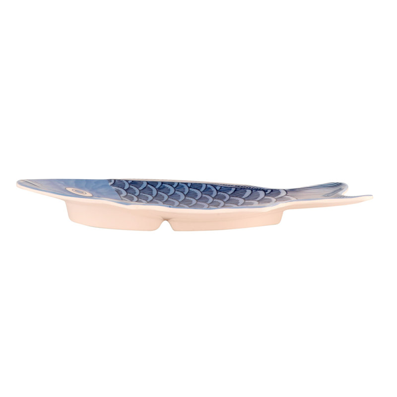 G.E.T. Fish Serving Plates Melamine Platter, 10" W x 14" L